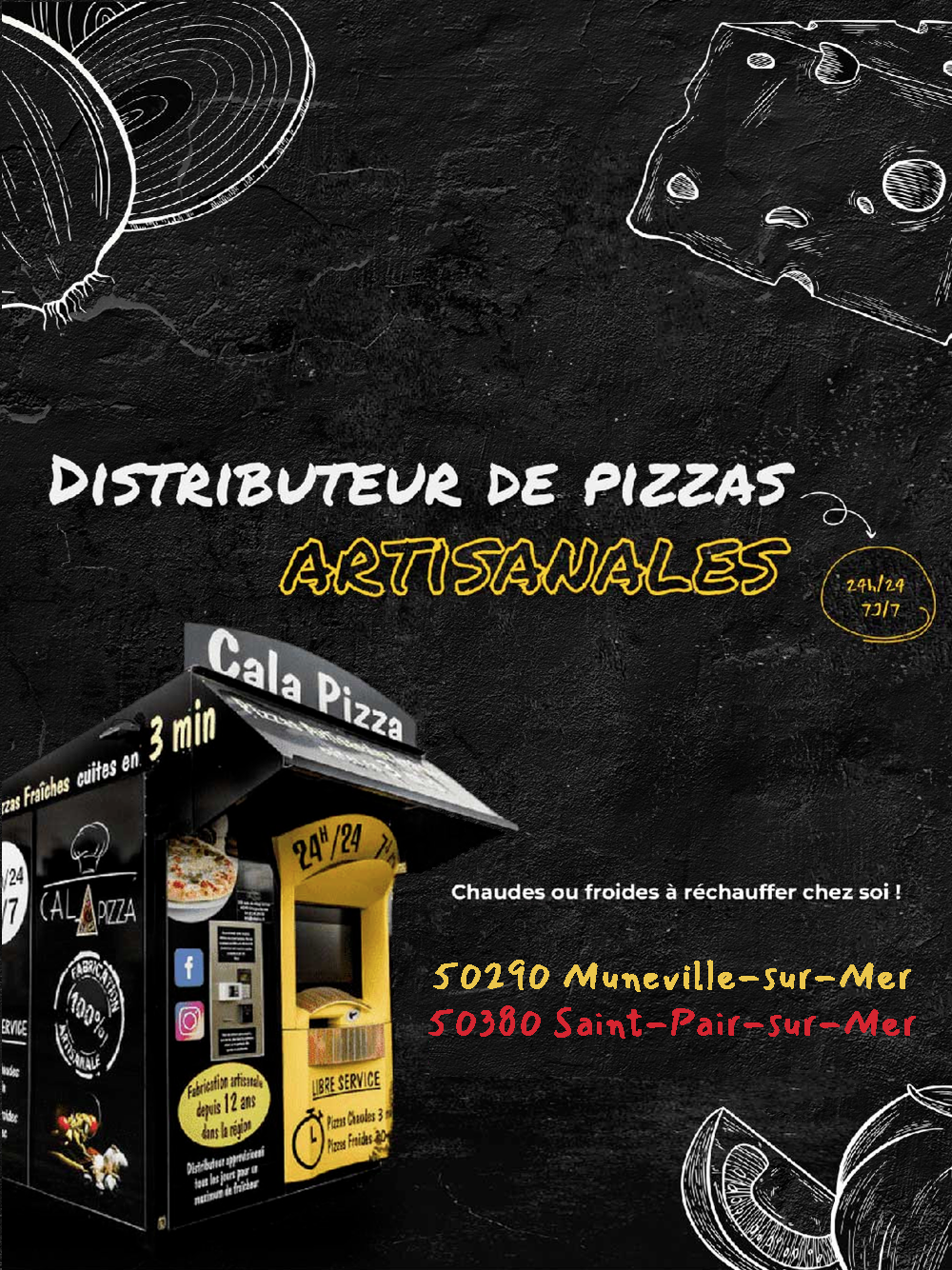Distributeur automatique de pizzas
