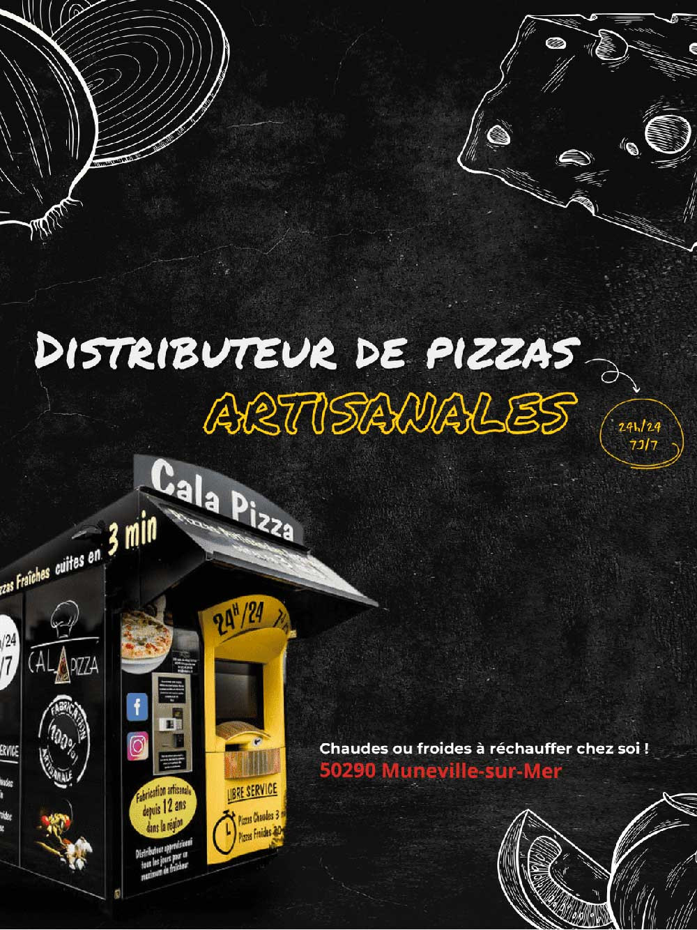 Distributeur automatique de pizzas